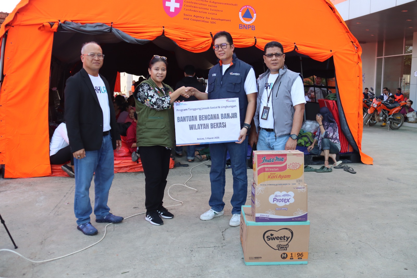Bantuan Askrindo untuk Warga Bekasi Terdampak Banjir Menginspirasi Solidaritas