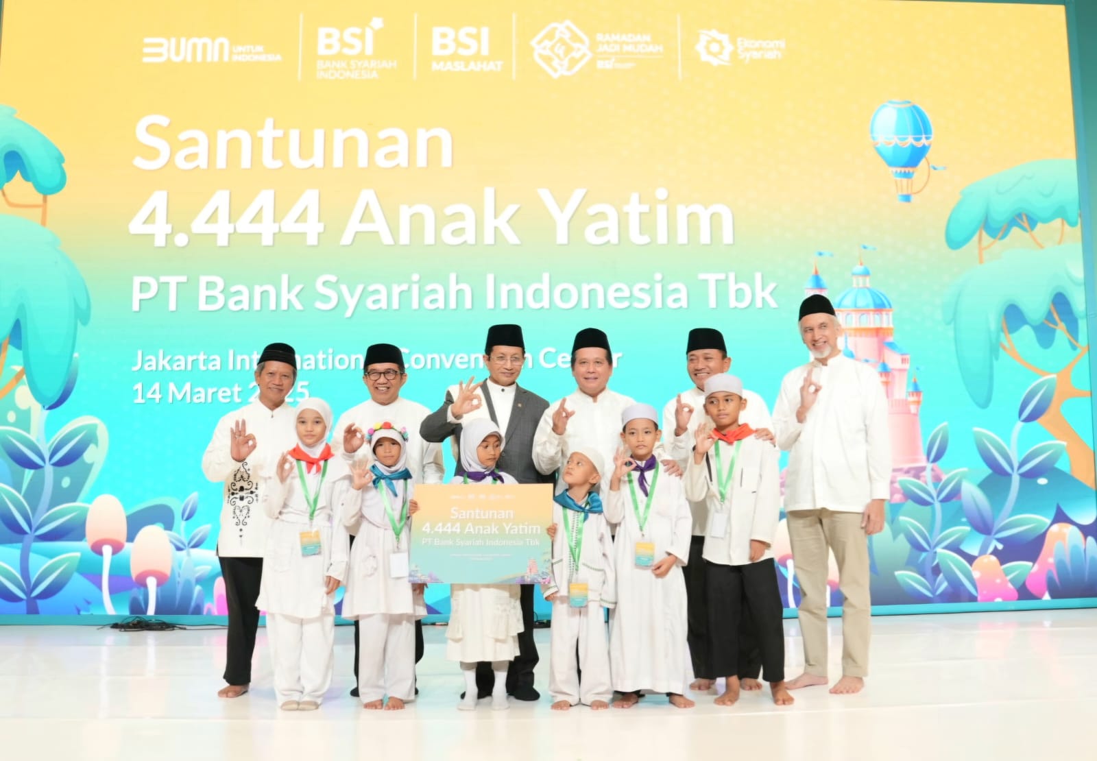 Santunan 4.444 Anak Yatim: Kinerja Melesat BSI Didukung dengan Kebaikan Sosial