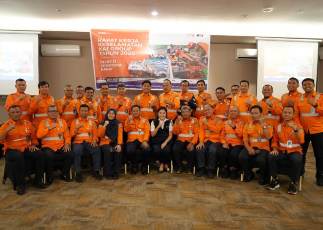 KAI Divre II Sumbar Perkuat Budaya Aman dan Selamat Lewat Rapat Kerja Keselamatan 2025