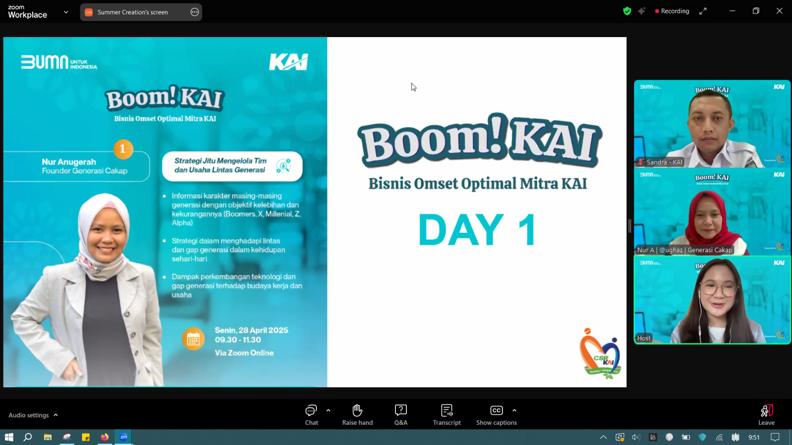 KAI Hadirkan Pelatihan Digital untuk UMKM Lewat Program BOOM! KAI dan MiKA Next Class