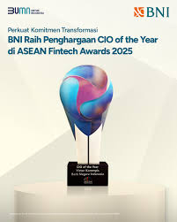 (FOTO) BNI dan Komitmen Digitalnya: Sabet CIO of the Year di Ajang ASEAN Fintech